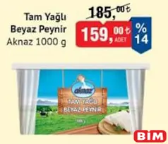 AKNAZ TAM YAĞLI BEYAZ PEYNİR 1000 G